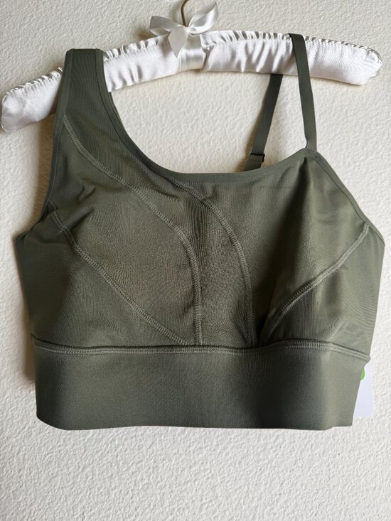 Phoenix Other - NWT Phoenix Malibu Bold Shoulder Activewear Bra Olive Green Large